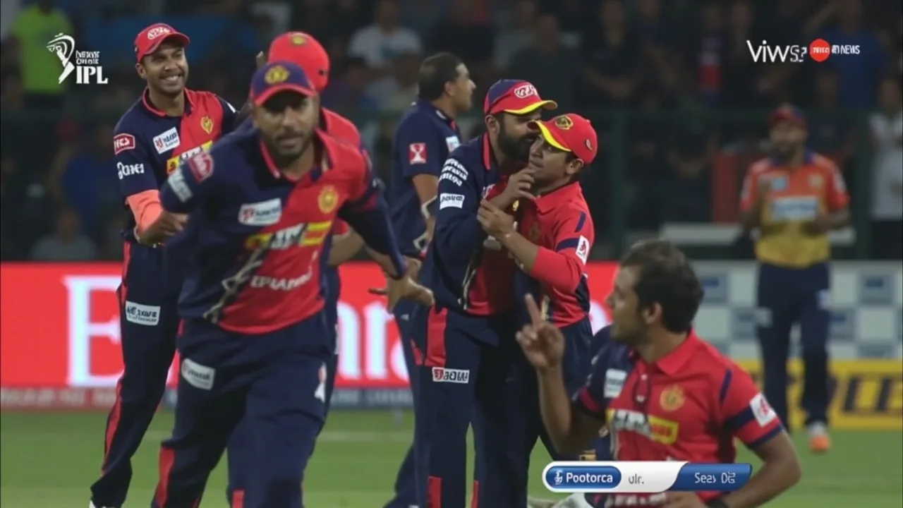 Editorial image of a captain and fielding unit discussing positioning at the toss, supporting the desk's read on the tactical structure of the chase